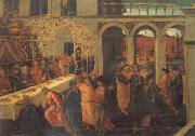 JACOPO del SELLAIO The Banquet of Ahasuerus oil